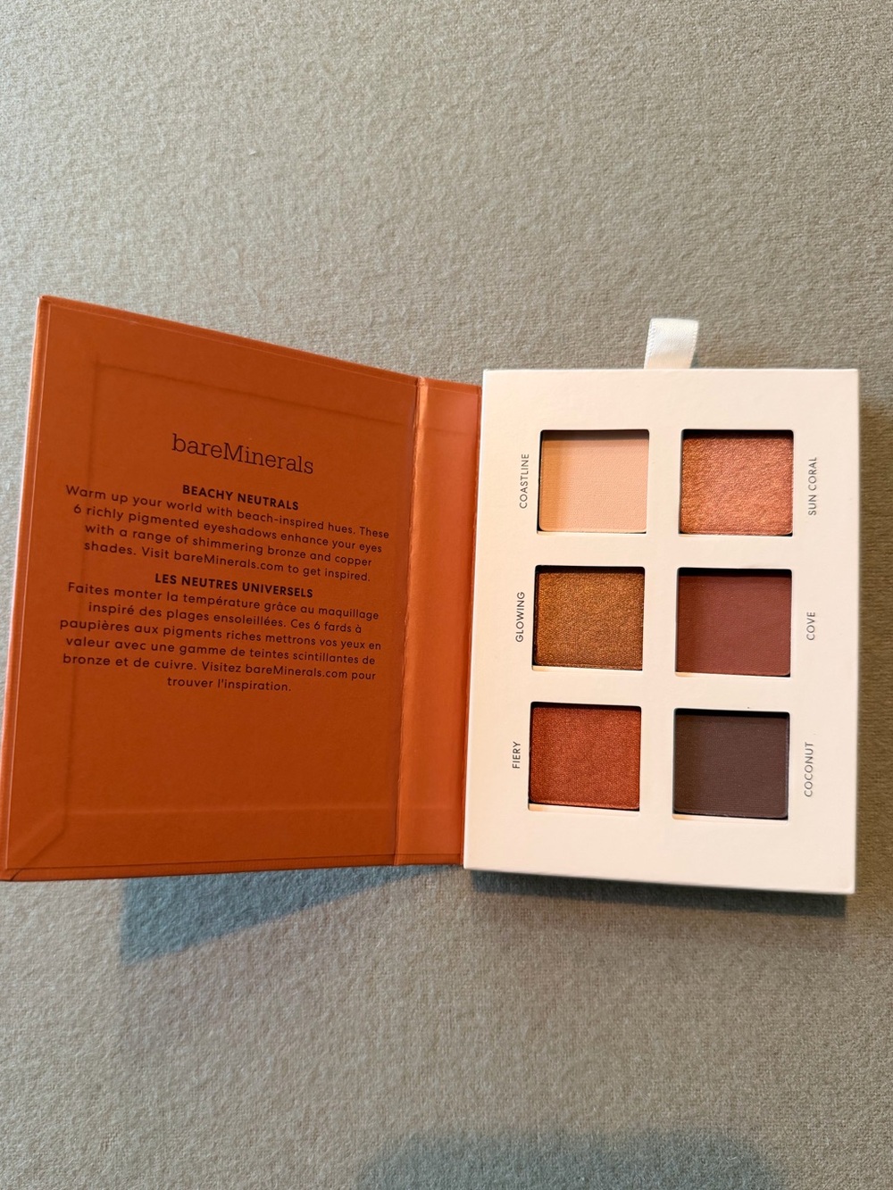 BareMinerals Beachy Neutrals Eyeshadow Palette - Warm Coral & Bronze Shades
